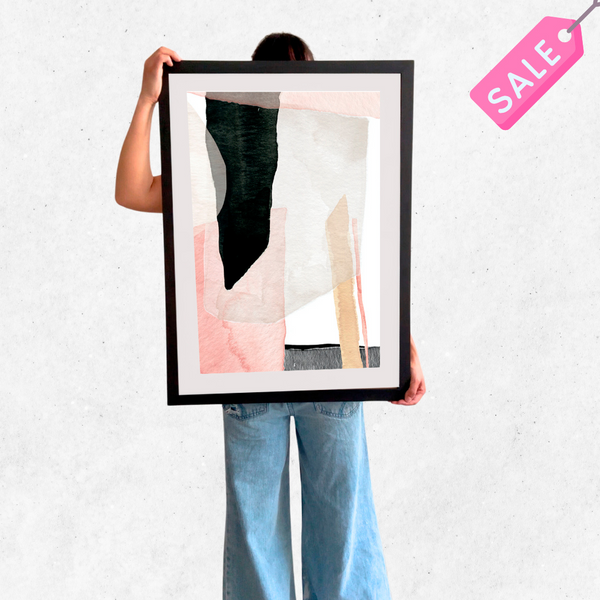 cuadro 50x70 negro Abstracto Negro 1