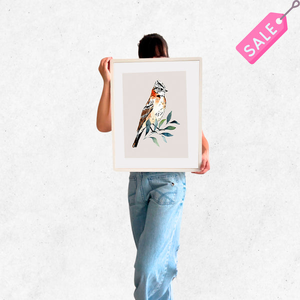 cuadro 50x40 marco BLANCO chincol