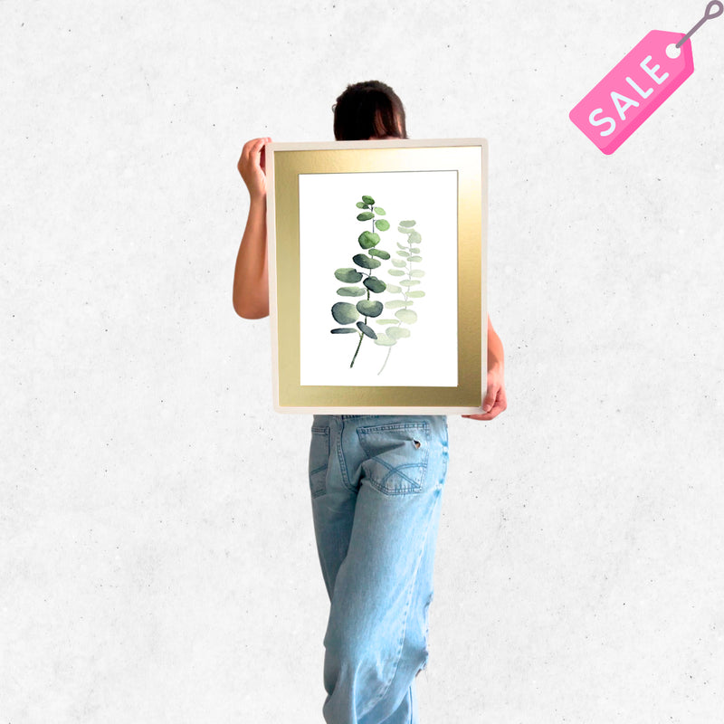 cuadro 50x40 marco BLANCO planta 5