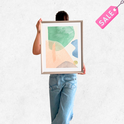 VENTA BODEGA cuadro 50x40 PLATEADO abstracto piedras 1