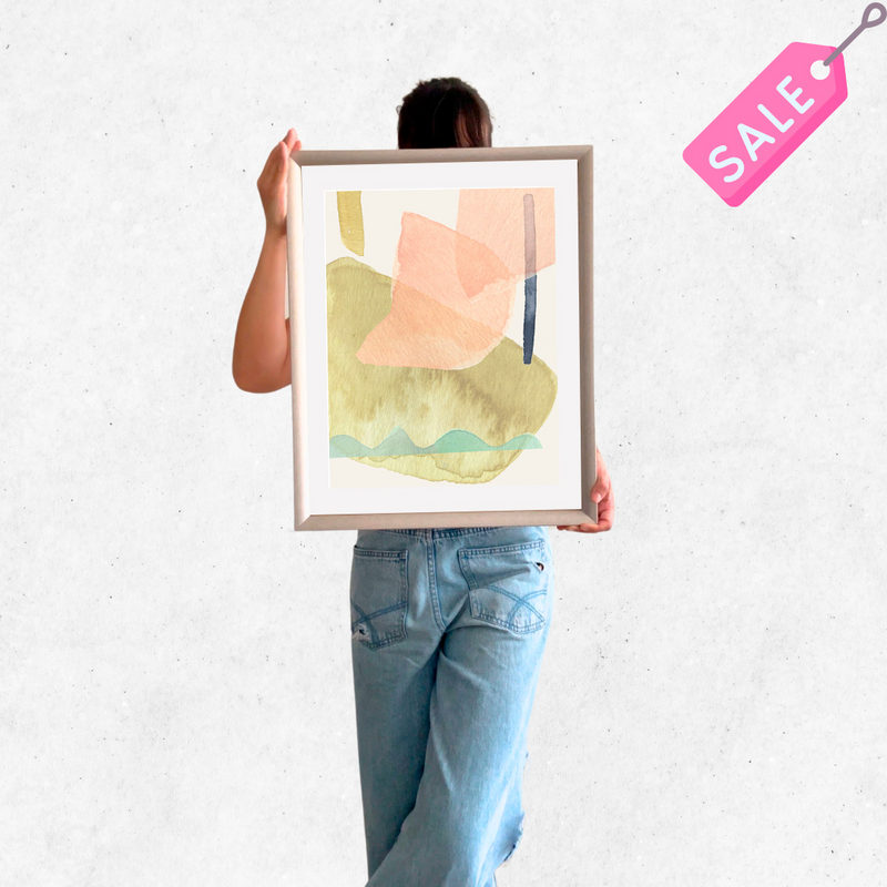 cuadro 50x40 PLATEADO abstracto piedras 2