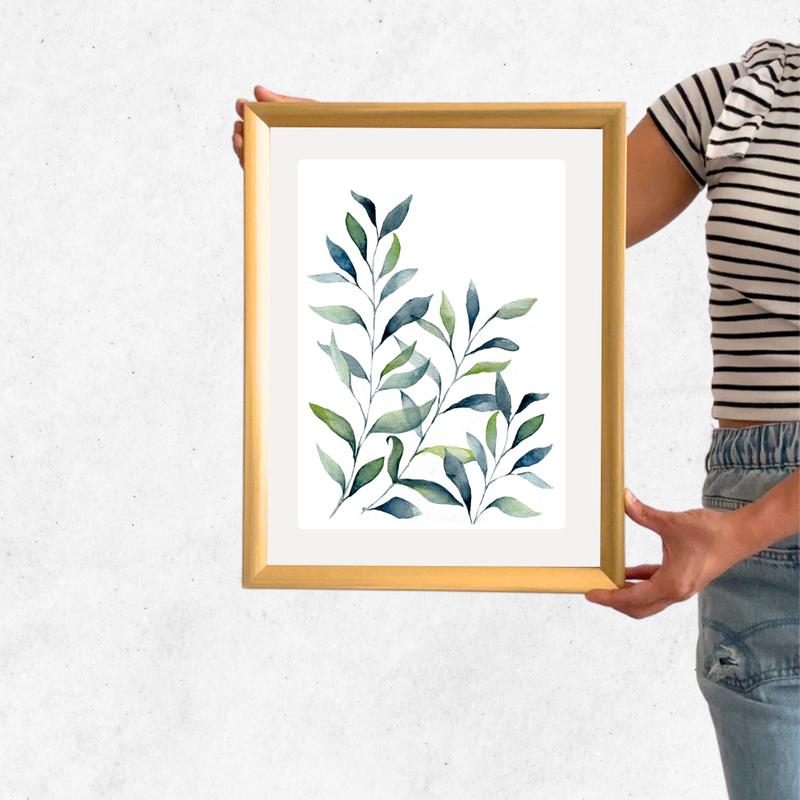 cuadro 30x40 DORADO Ramas