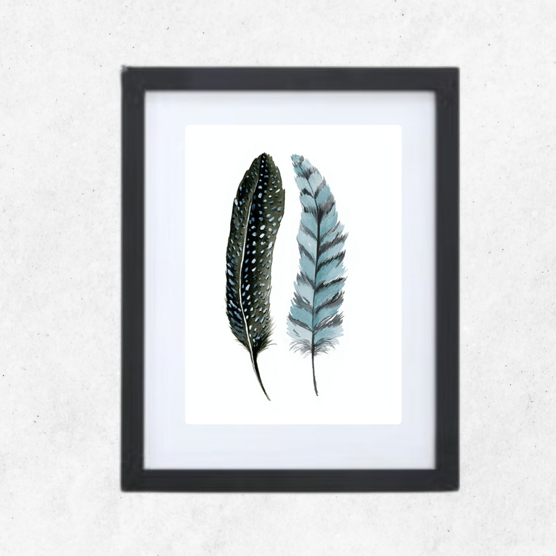 cuadro 20x25 marco NEGRO Pluma 1