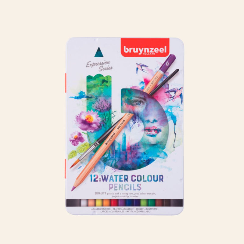 Lápices Acuarela Bruynzeel Expression set 12 Colores