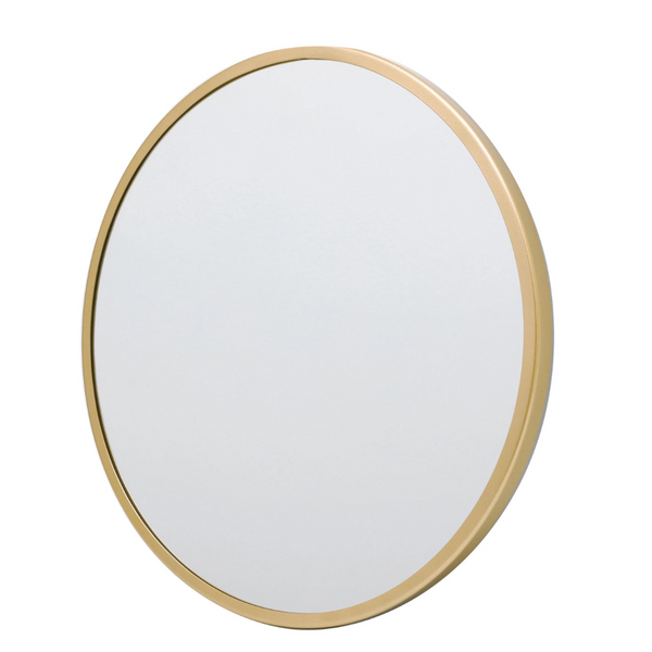 Espejo  circular dorado 70 cm