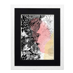 Cuadro decorativo Abstracto rojo F8