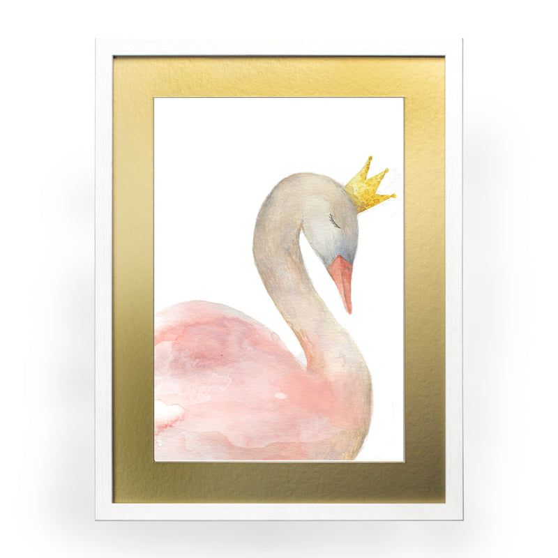 Cuadro decorativo Animales Cisne rosa 1