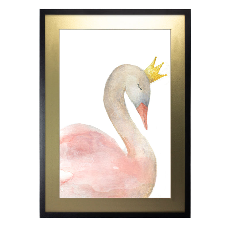 Cuadro decorativo Animales Cisne rosa 1